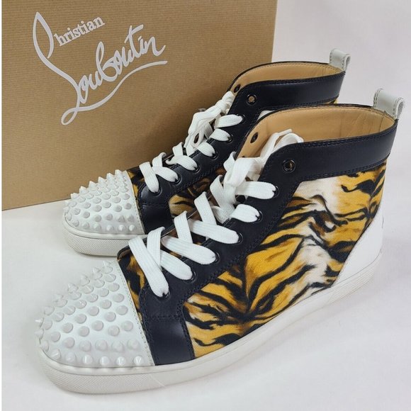 Louis Spikes Sneakers in Black - Christian Louboutin